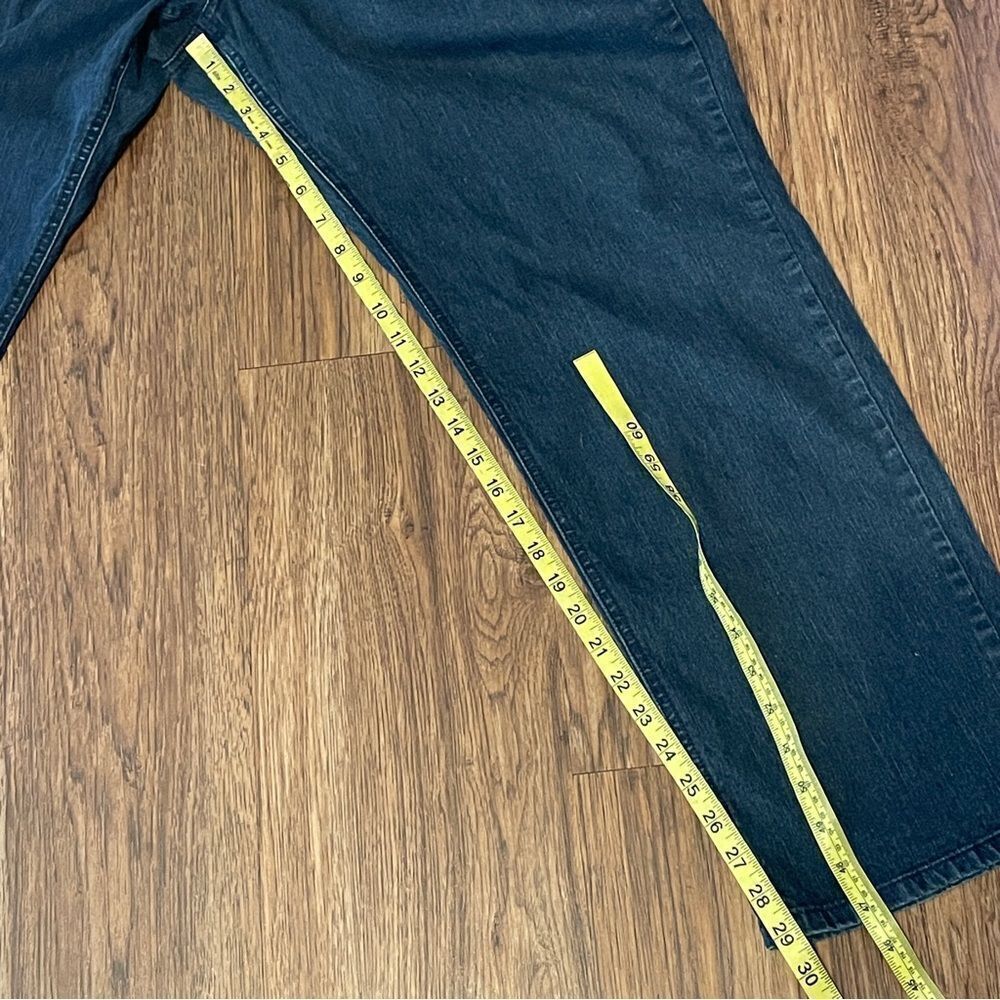 Vintage Y2K COS Cosmopolitan Jeans Stretchy Jeans Blue With Gold Embroidery 20W - Picture 9 of 13